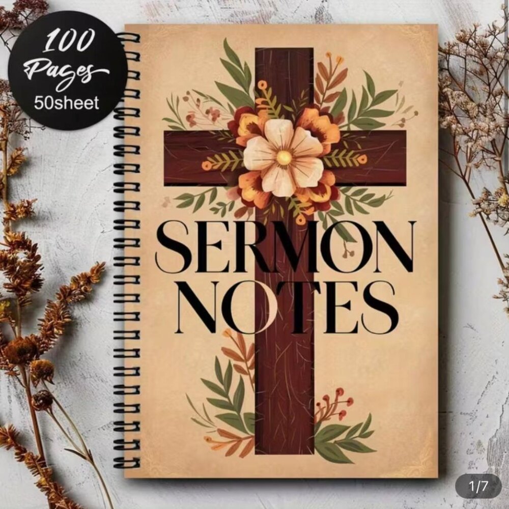 NEW - Sermon Notes Church Notes Weekly Reflections Memory & Reflection 100 PGS - Picture 4 of 4